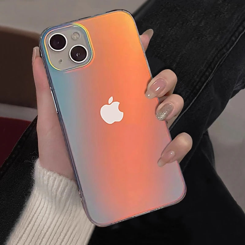 Matte Sunrise Gradient Luxury iPhone Case