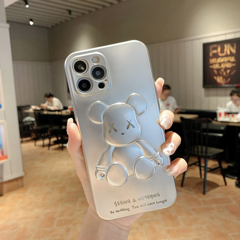 Luxury Designer iPhone Case Cool Bear for iPhone 15 Pro Max 